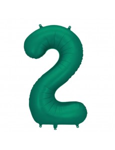 Balão Número 2 Verde Escuro